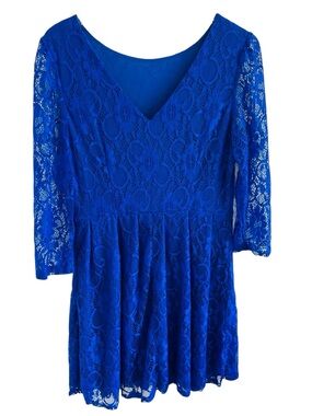 Pussycat London Lace V-Neck Dress